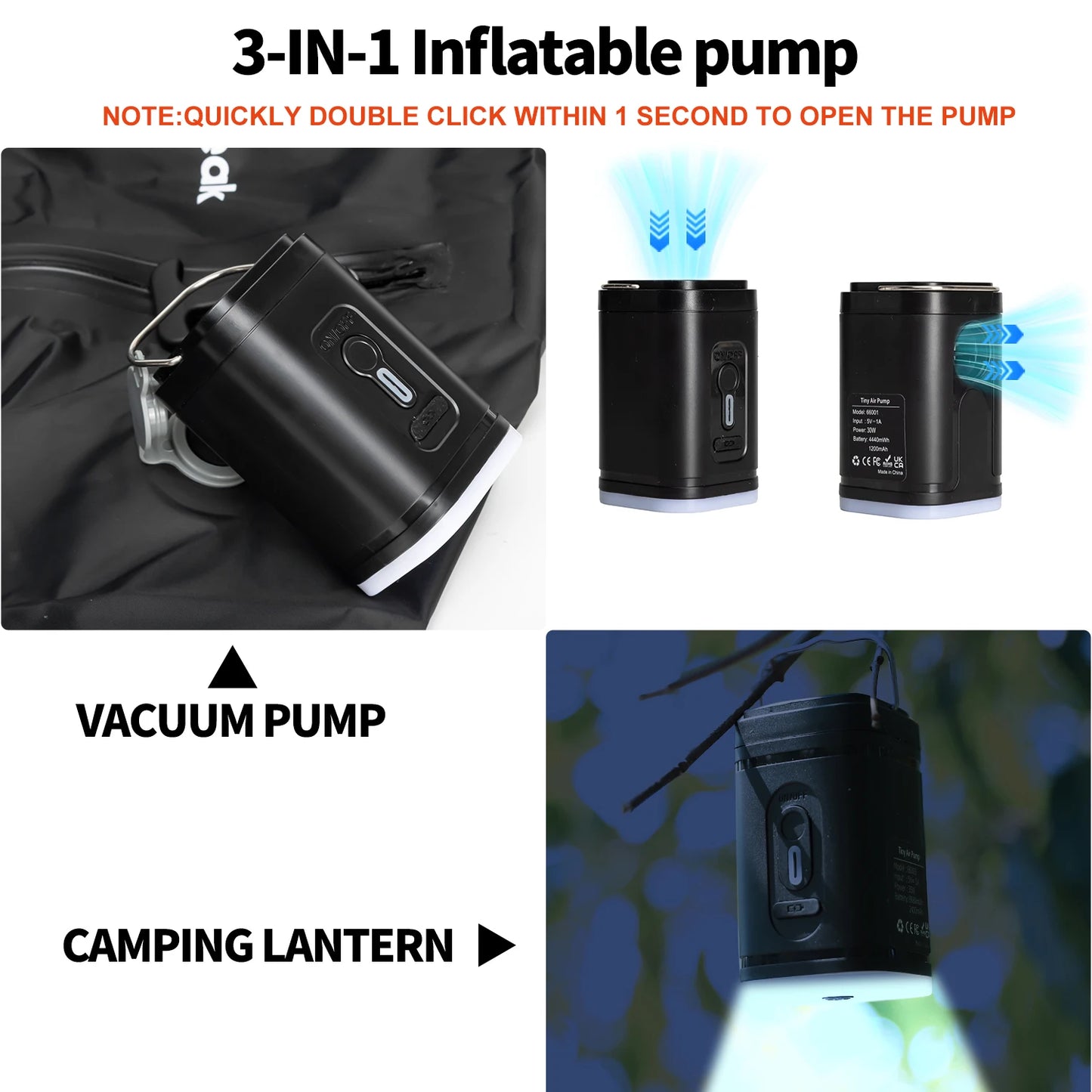Sacs de compression sous vide avec pompe