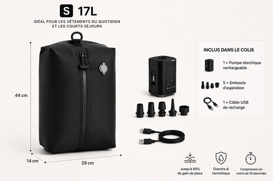 Sac de compression sous vide 17 L